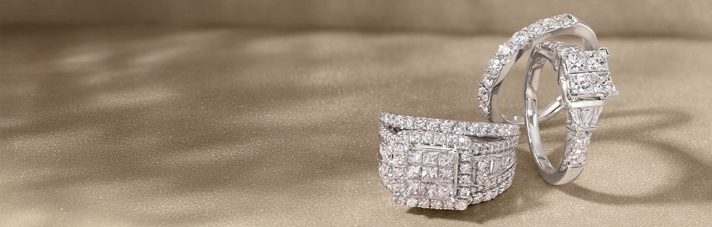 Multi-Stone Center Engagement Rings