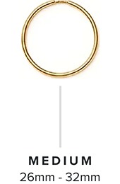 Hoop Earrings Size Guide - Sizes under 26mm - 32mm - Medium | REEDS Jewelers